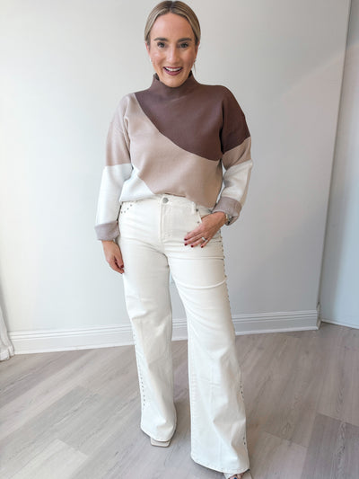 Tory Mock Neck Sweater