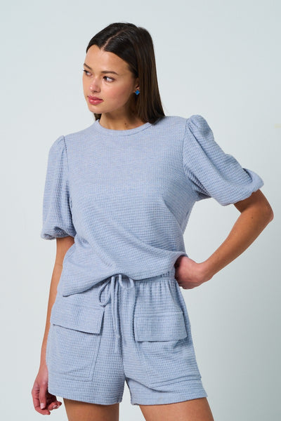 Waffle Knit Lounge Set