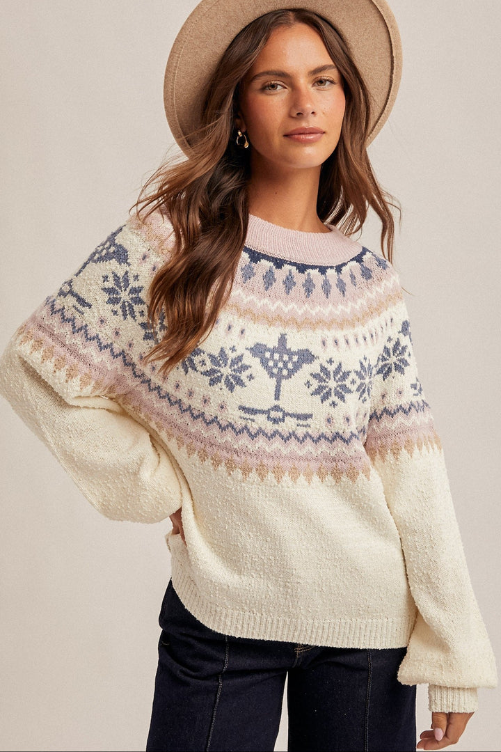 Pato Raglan Sleeve Fairisle Sweater