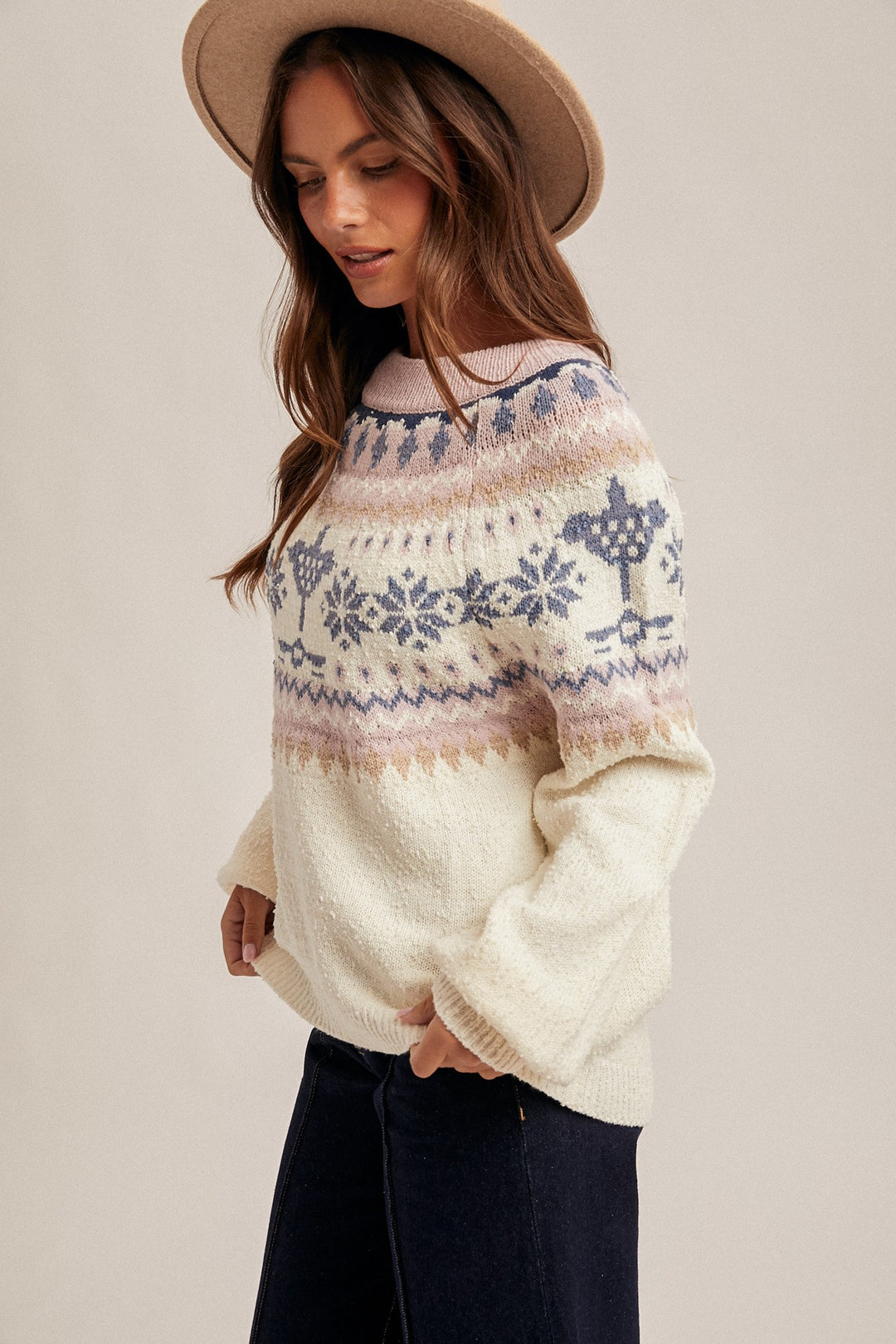 Pato Raglan Sleeve Fairisle Sweater