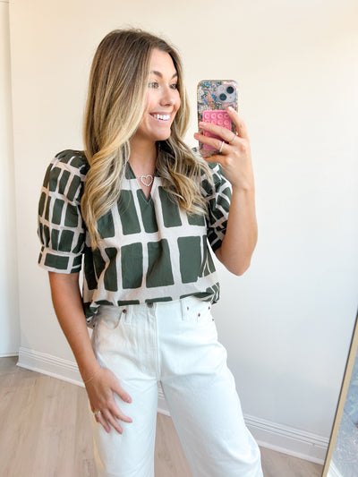 Elise Blouse Olive