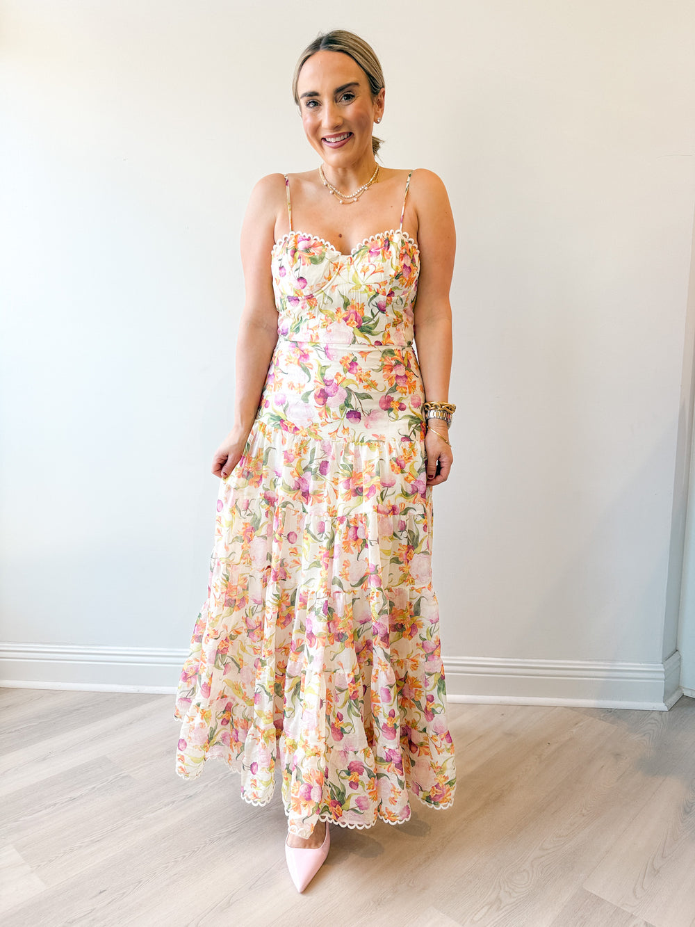 Lianna Dress Pink Multi Floral