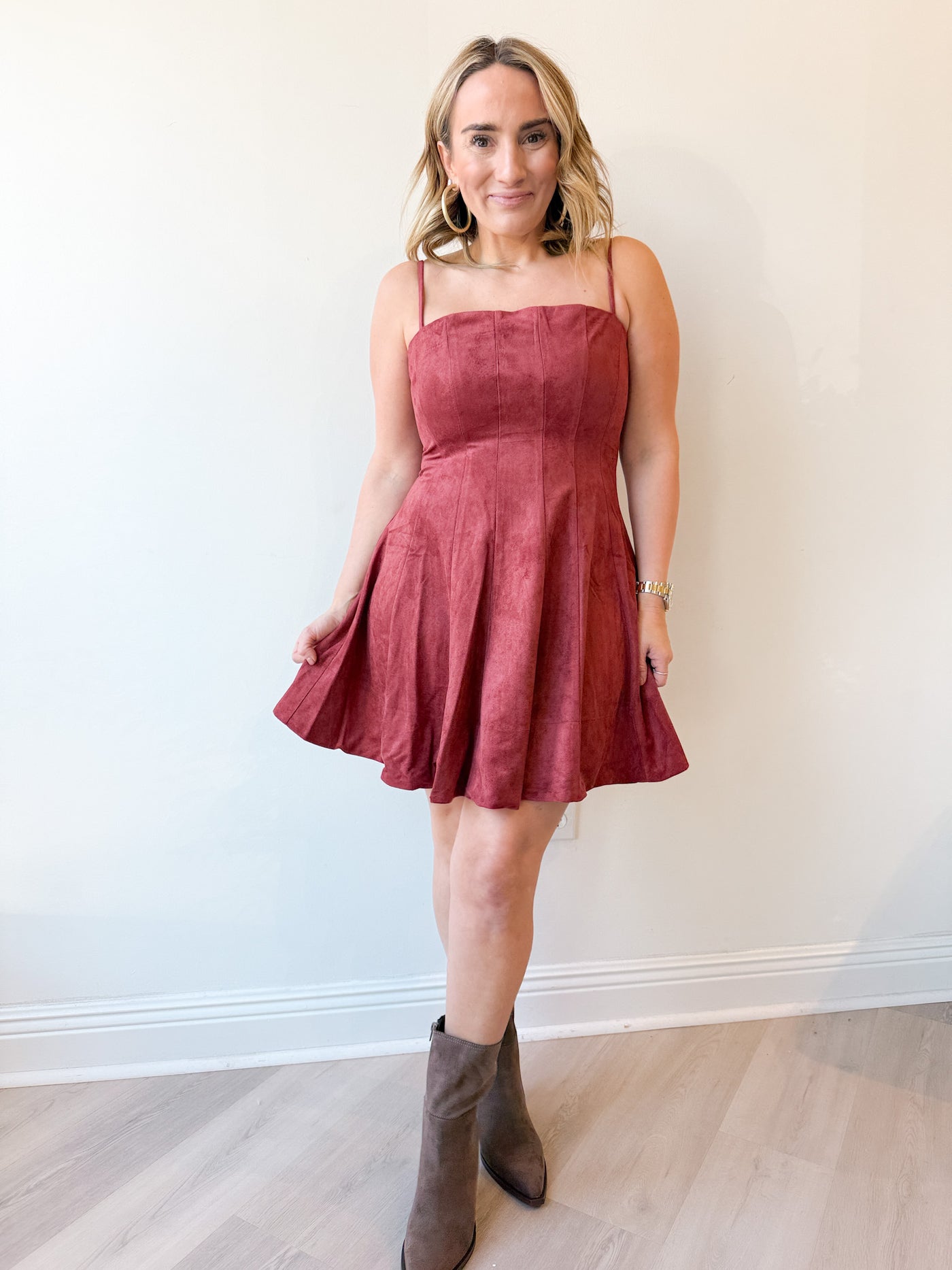 Abby Suede Dress