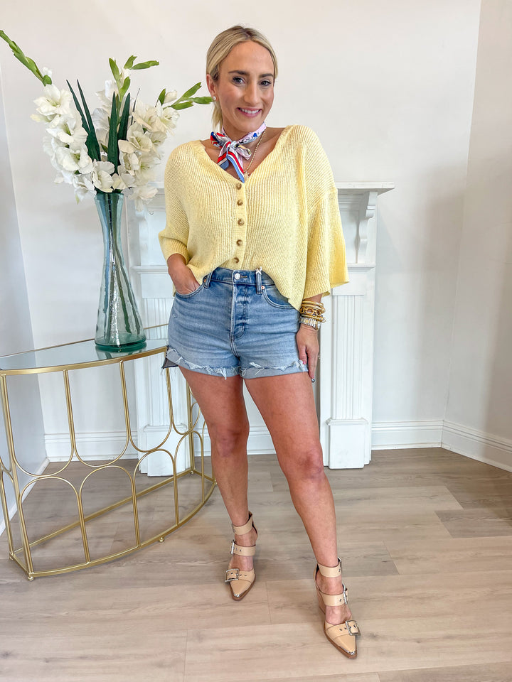 Meggy Cardigan Butter Yellow