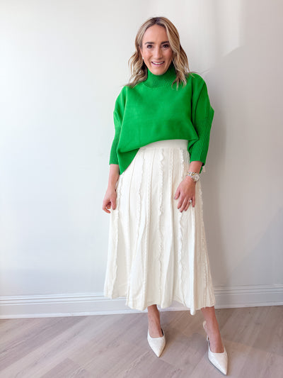 Aja Sweater Mighty Green One Size