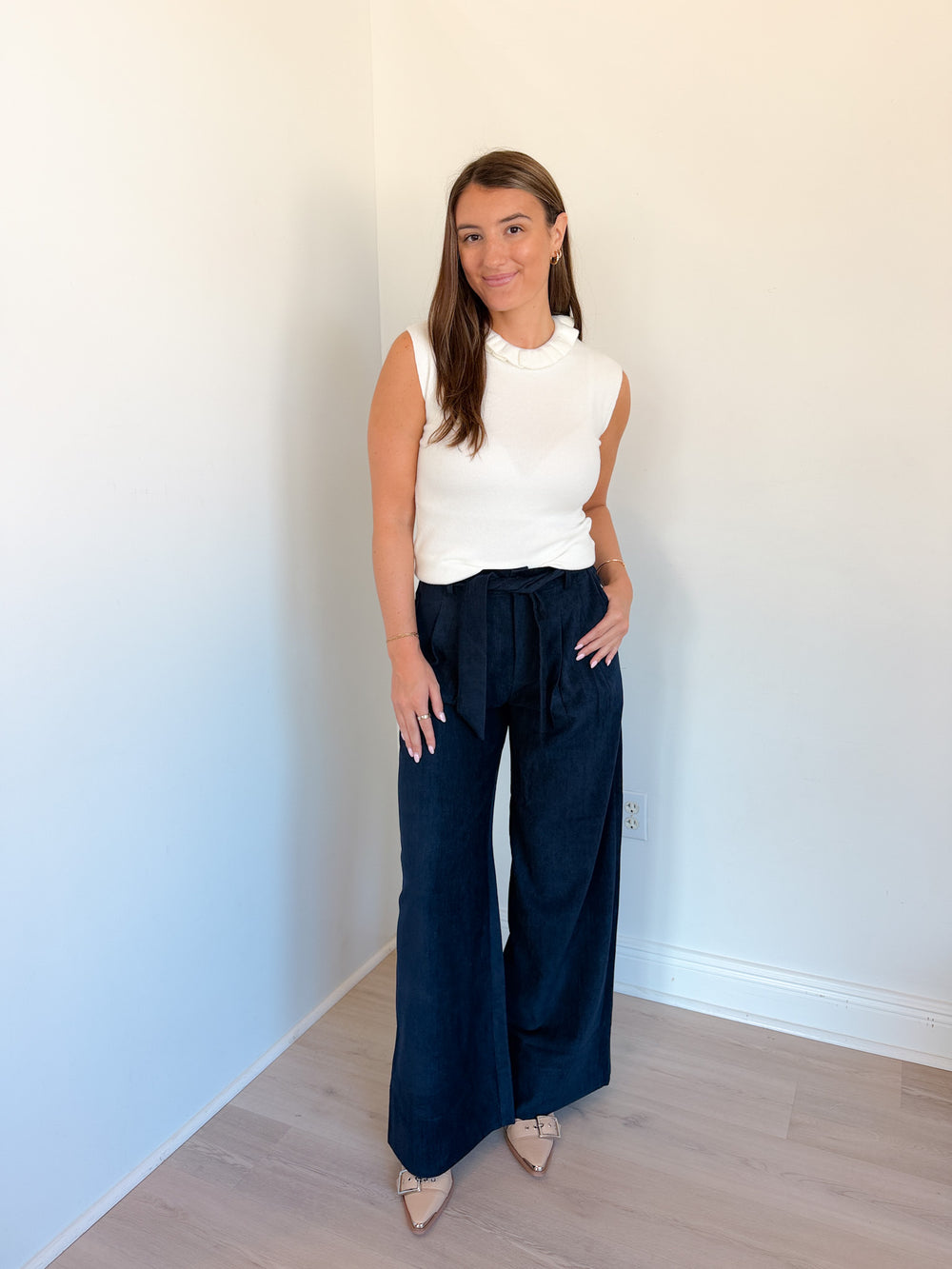 Helena Soft Belted Wide Leg Pants