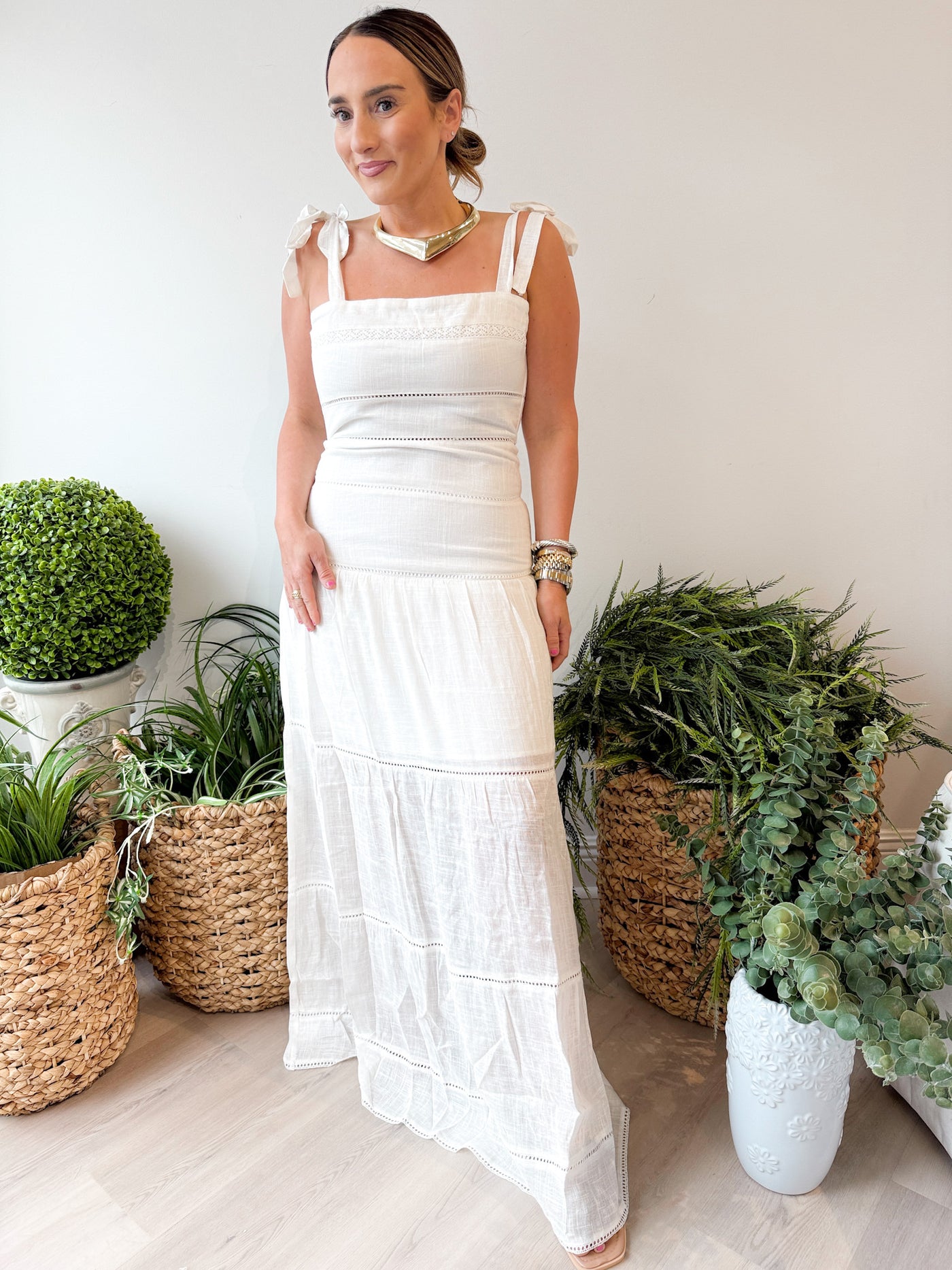 Tinsley Tiered Tube Maxi Dress