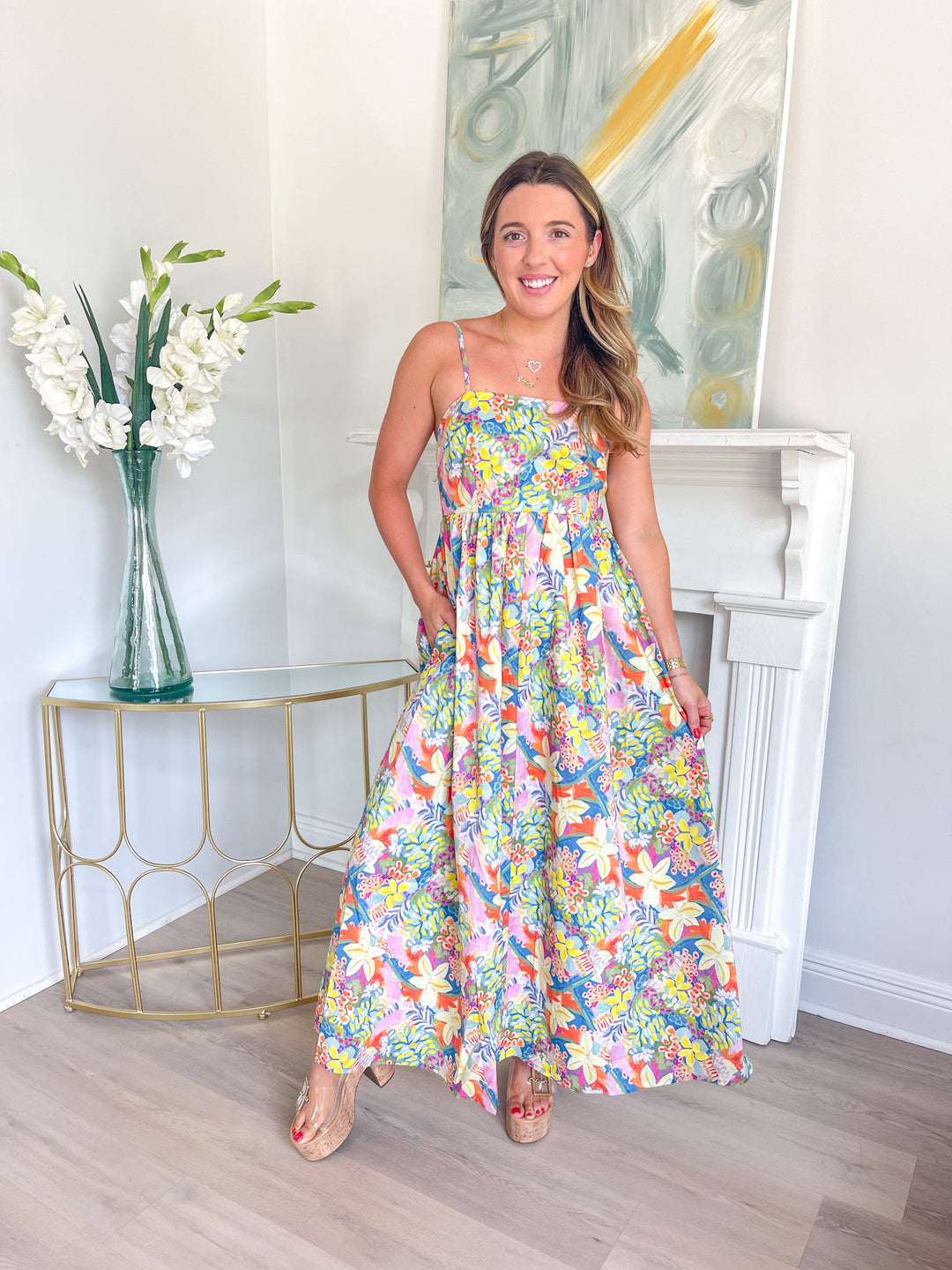eros maxi dress Eros Bouquet Maxi Dress