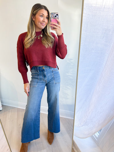 Meg High Rise Wide Leg Jean