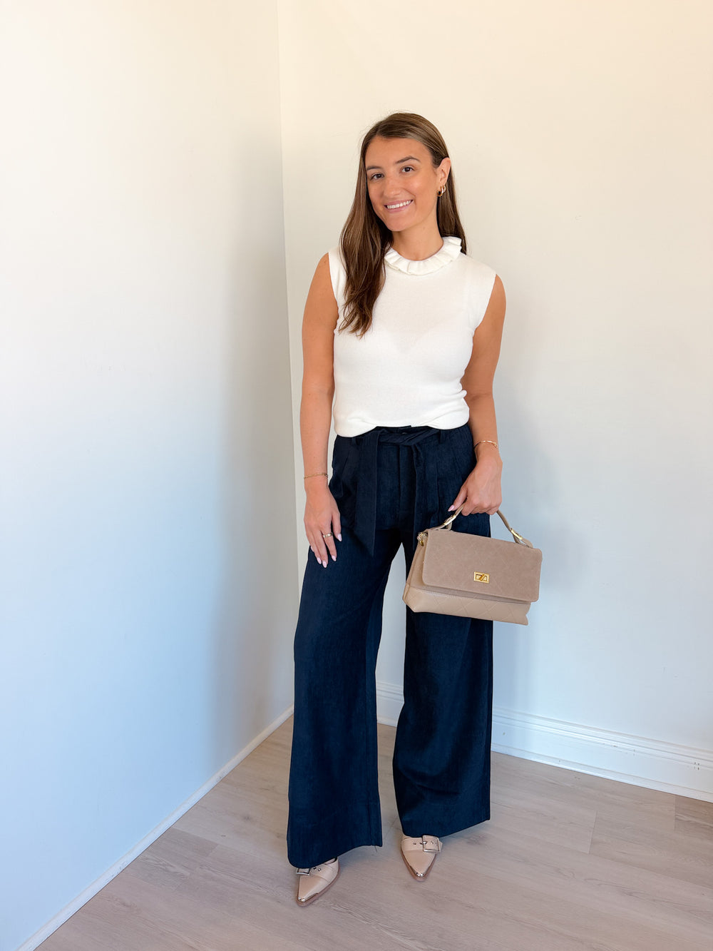 Helena Soft Belted Wide Leg Pants