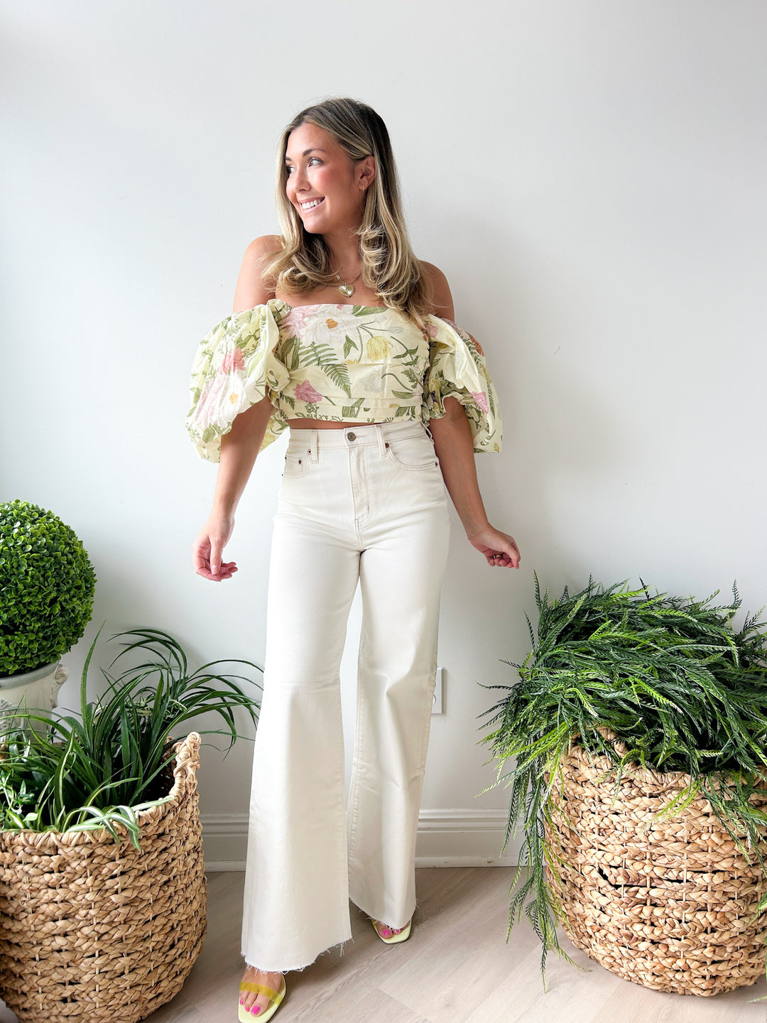 Far Out High Rise Wide Leg Jean