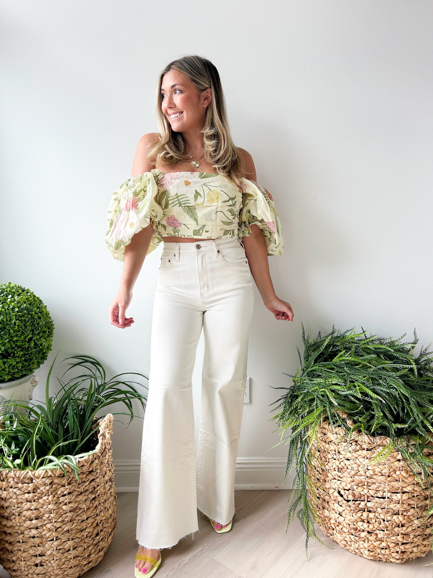 Far Out High Rise Wide Leg Jean