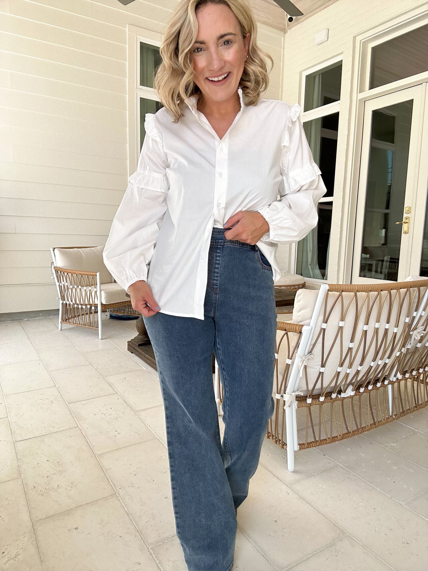 Nicolette Ruffle Top