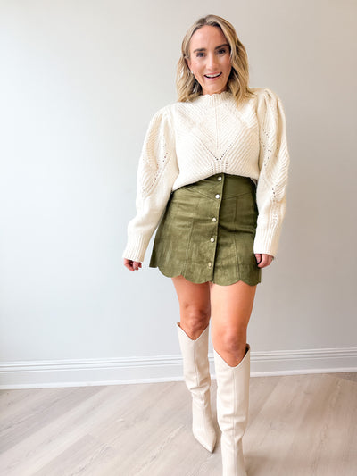 Amaya Suede Mini Skirt