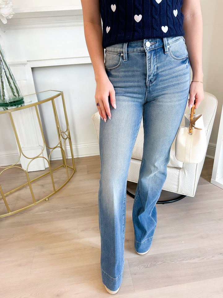 Meghan Mid Rise Flare Jeans