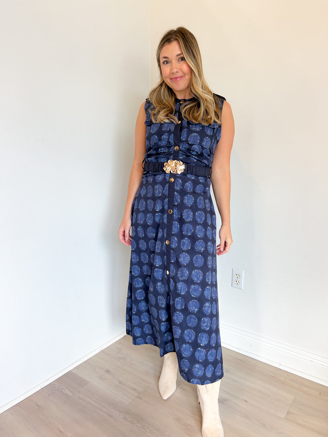 Maisie Belted Midi Dress