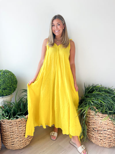 Amy Linen Maxi Dress