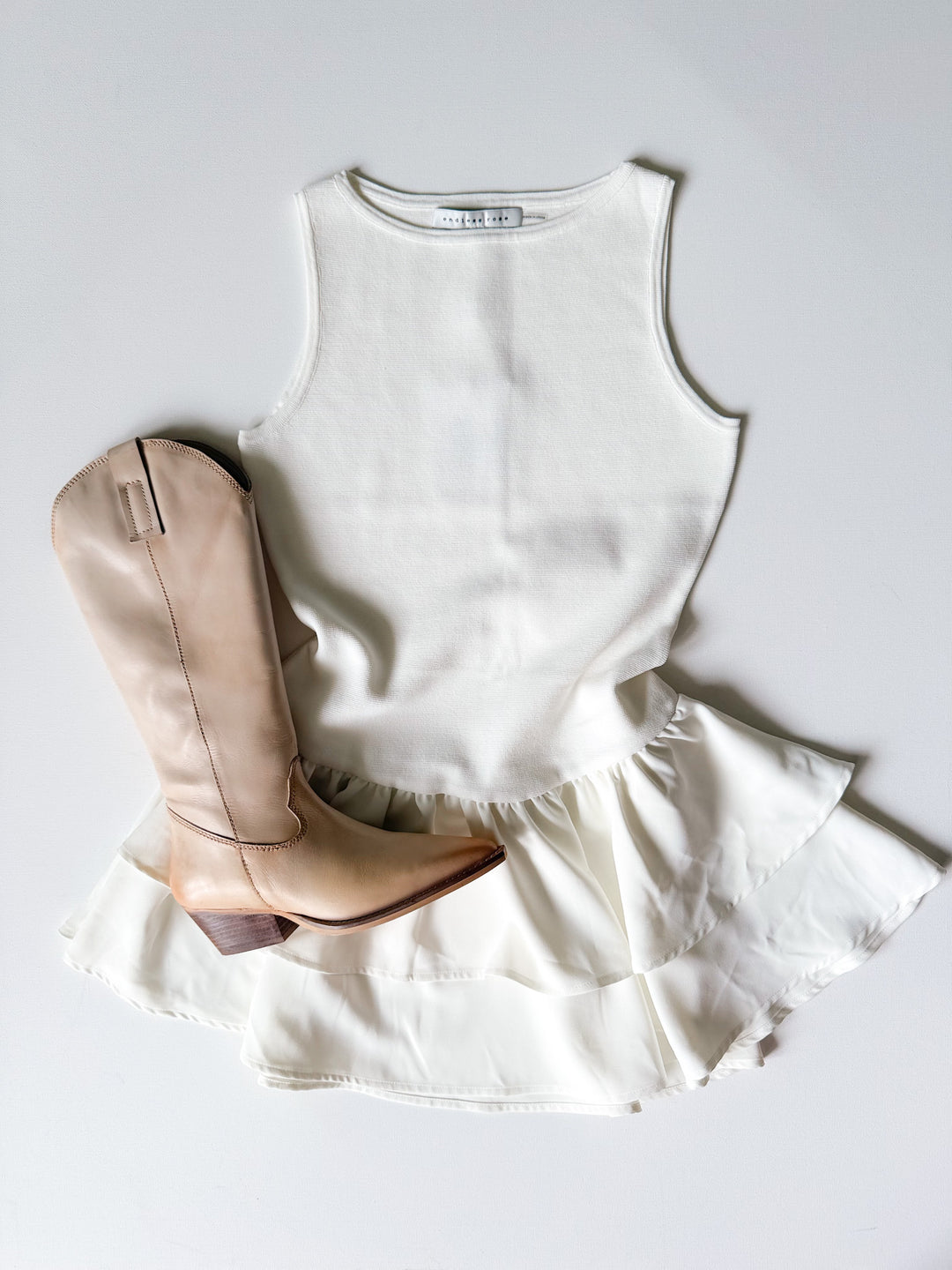 Mel Mixed Media Dress