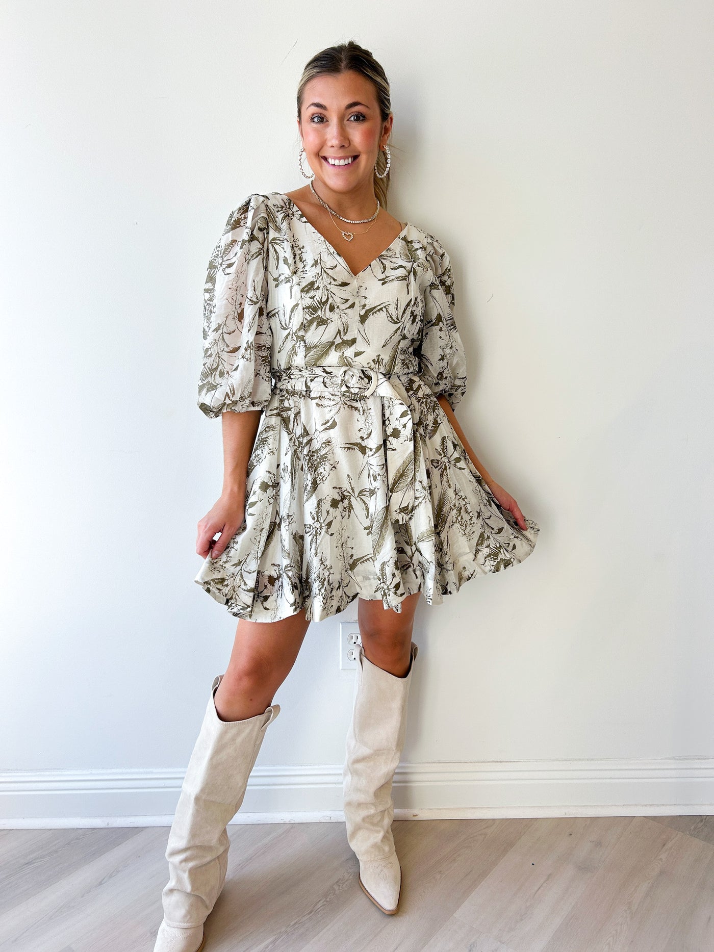 Alexis Belted Dress