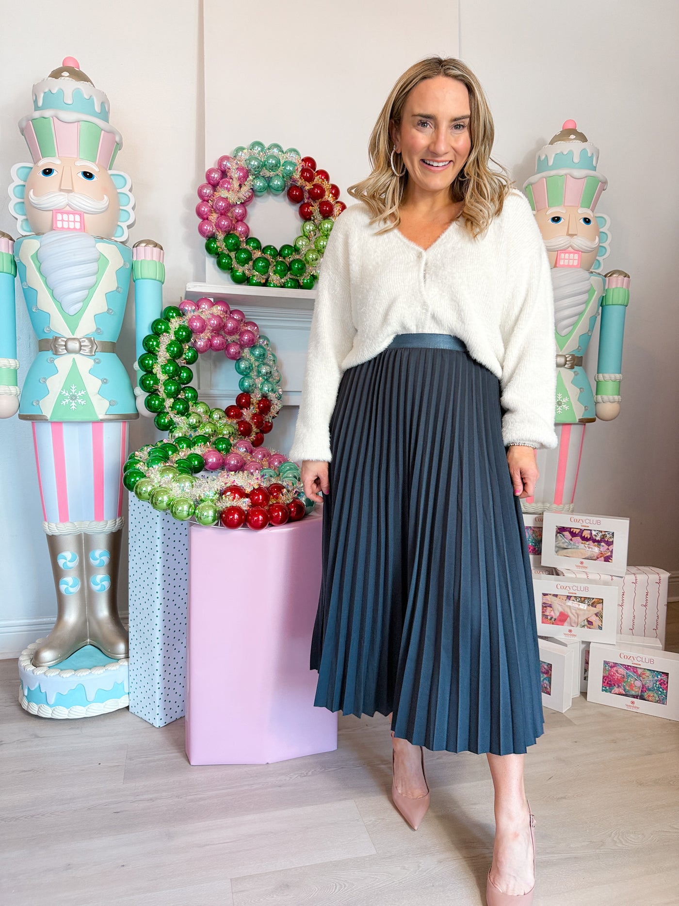 Full of Charm Pleated Midi Skirt