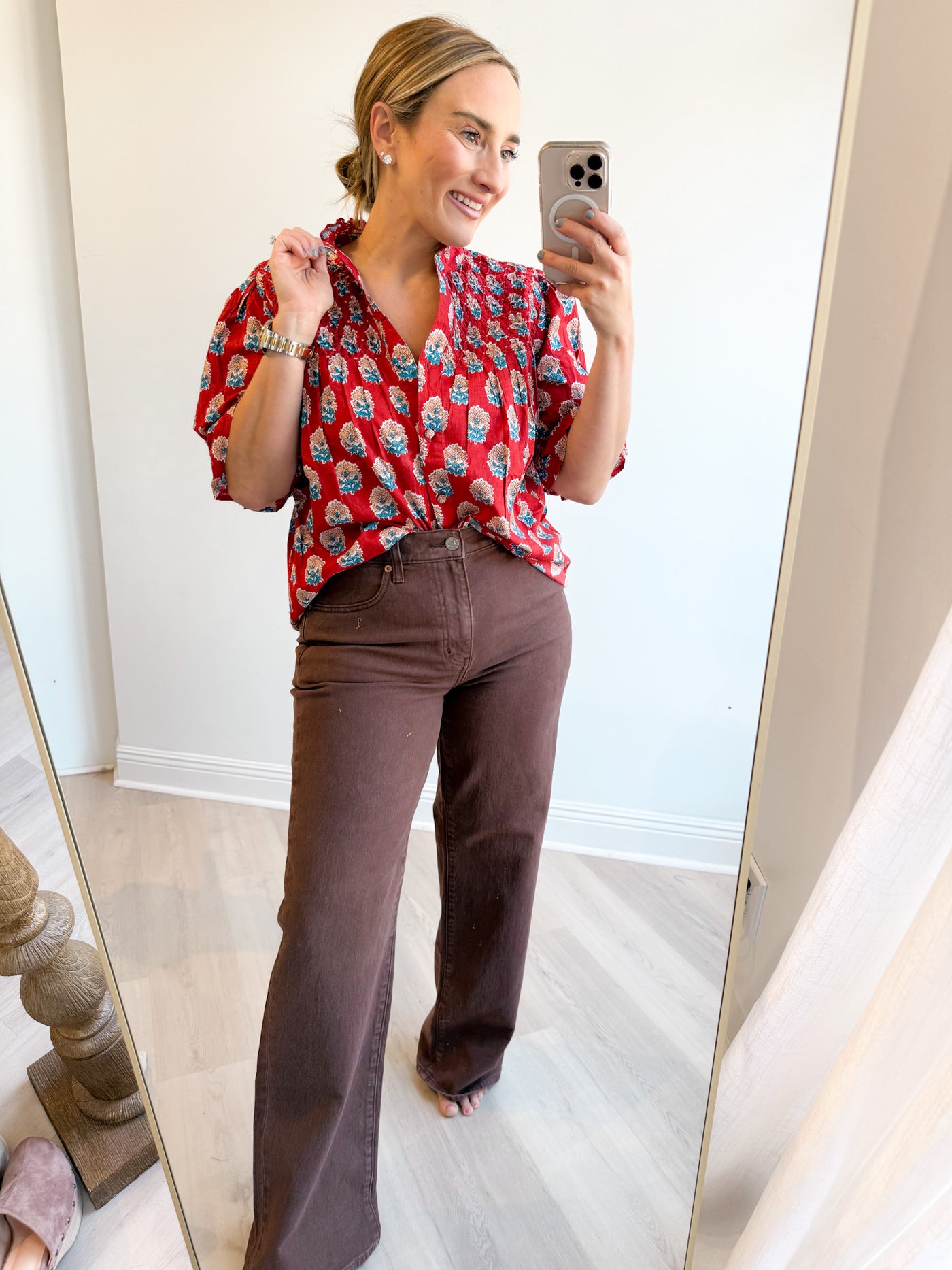 Emily Button Up Top