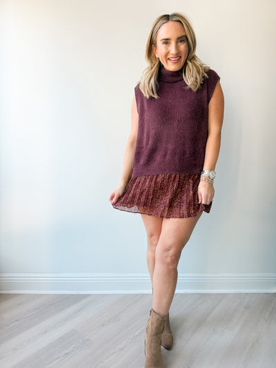 Crosby Fuzzy Turtleneck Sweater