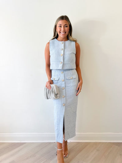 Tilly Tweed Midi Skirt Set