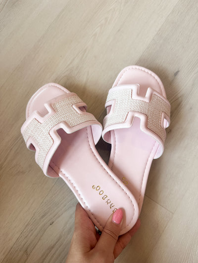 Smile Sandals pink