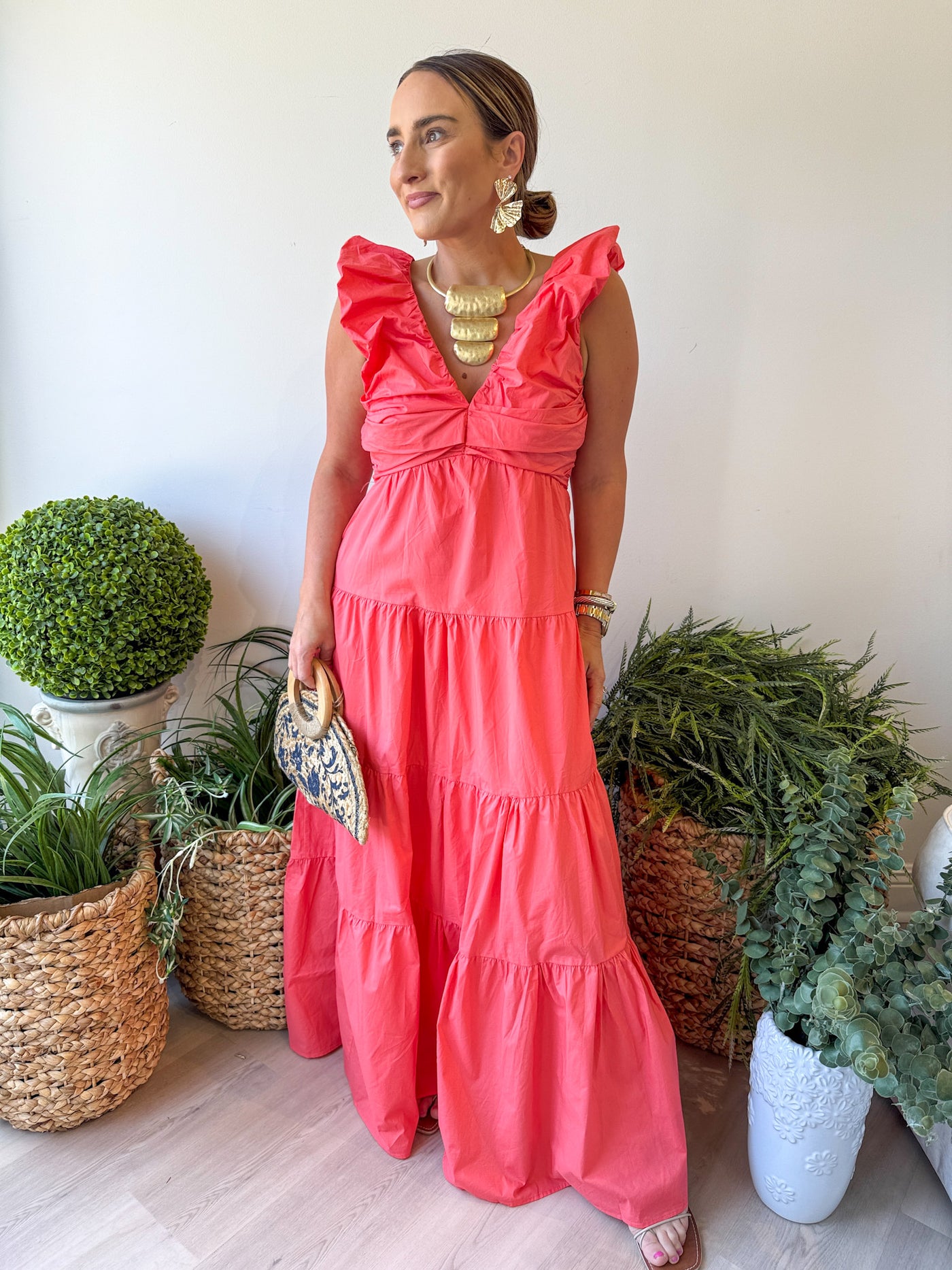 Poppy Vneck Maxi