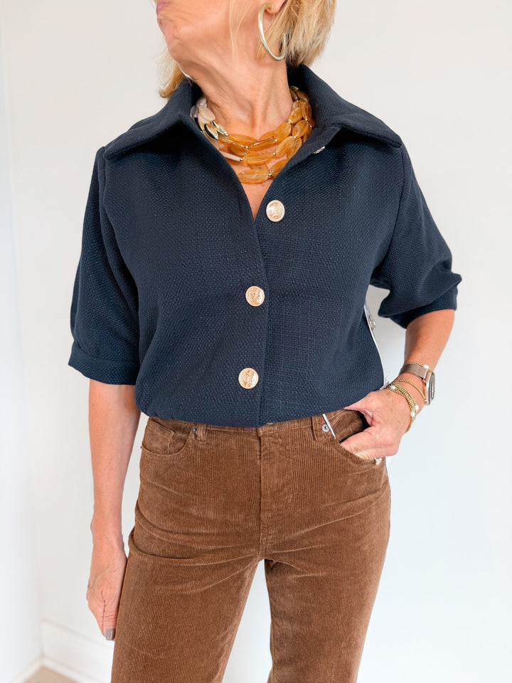 Nichols Short Sleeve Tweed Jacket