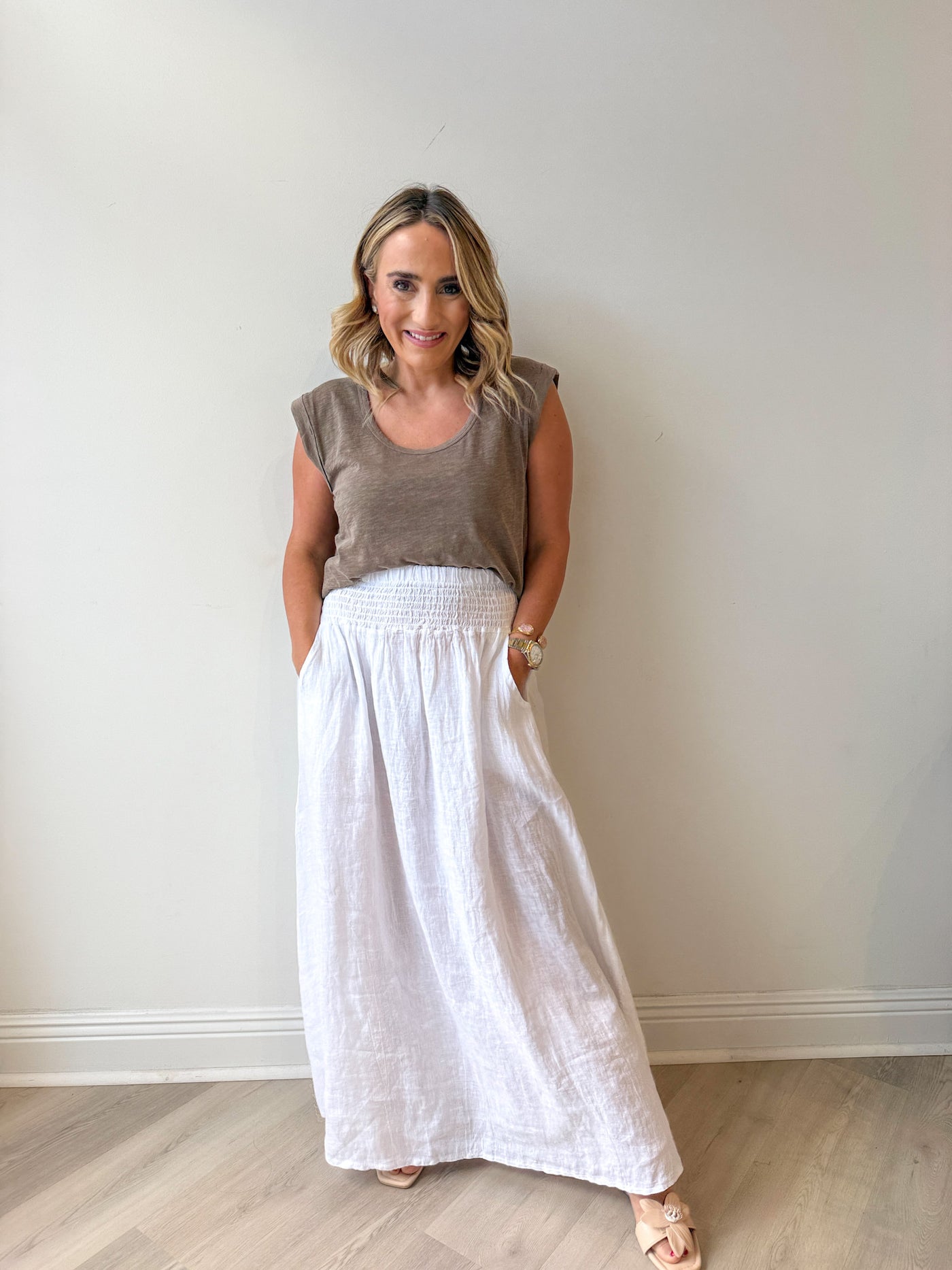 Twill Linen Skirt