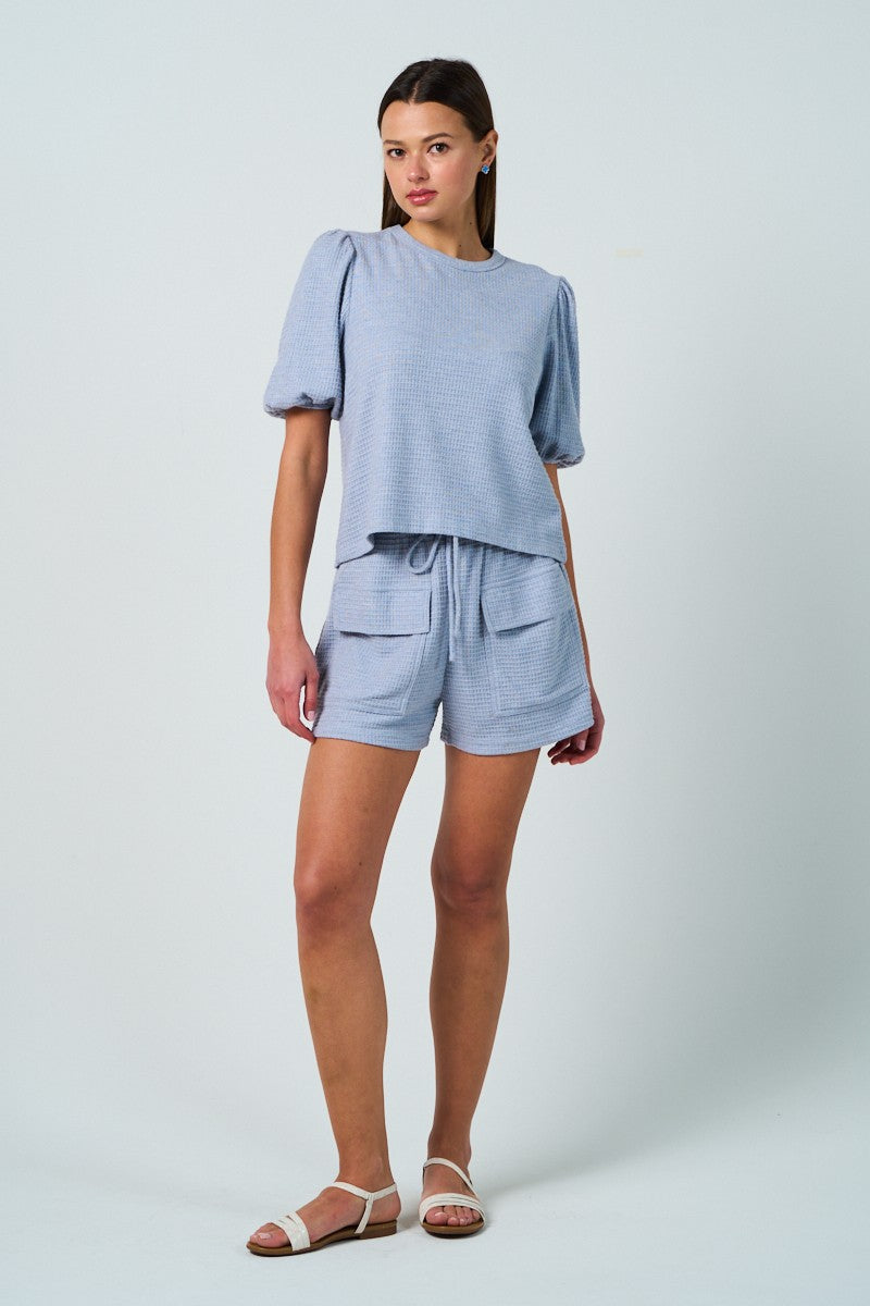 Waffle Knit Lounge Set