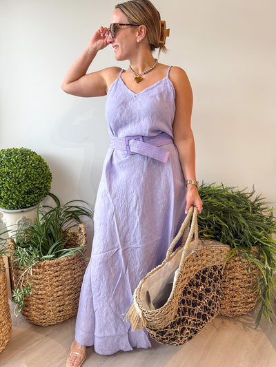 Aria Linen Maxi Dress