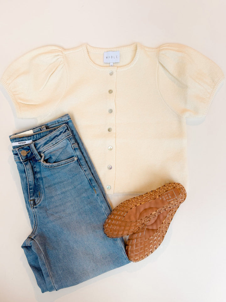Poppy Knit Top cream