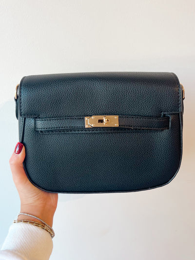 Lock Closure Bag Black
