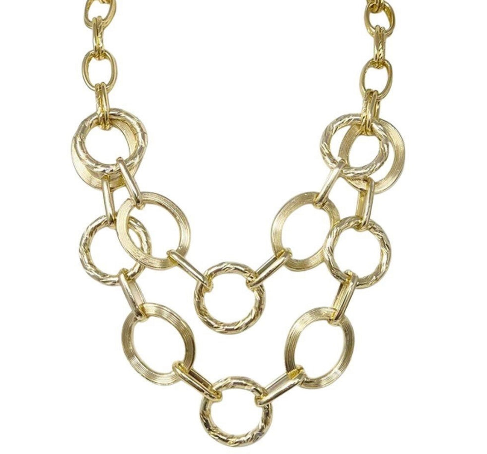 Sanvi Circle Layered Statement Necklace