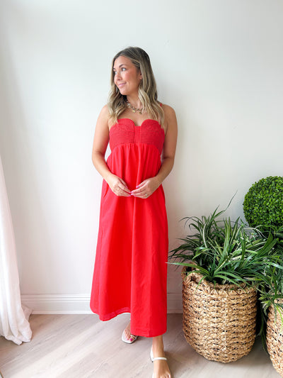Sabrina Linen Midi Dress