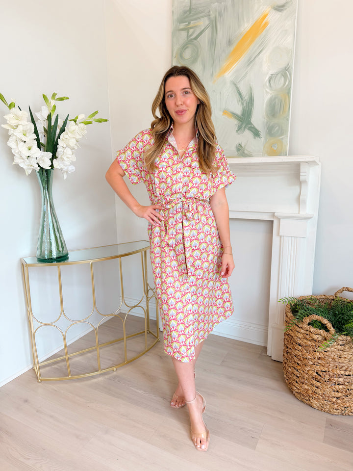 Mythic Petals Shirt Dress