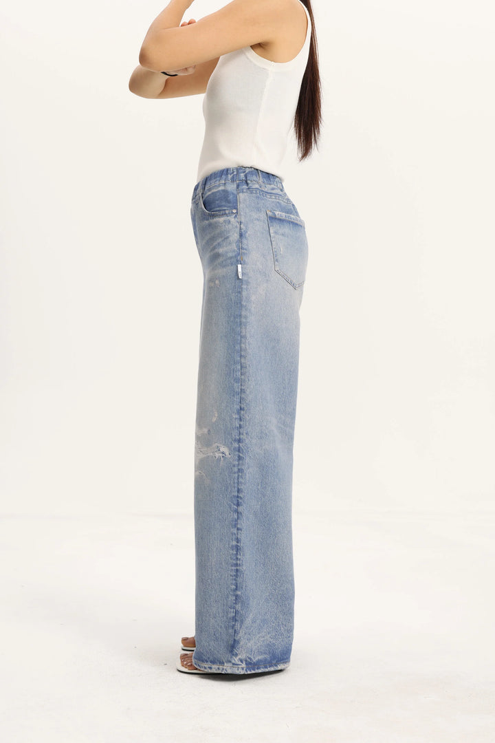 New York Wide Leg Faux Jean