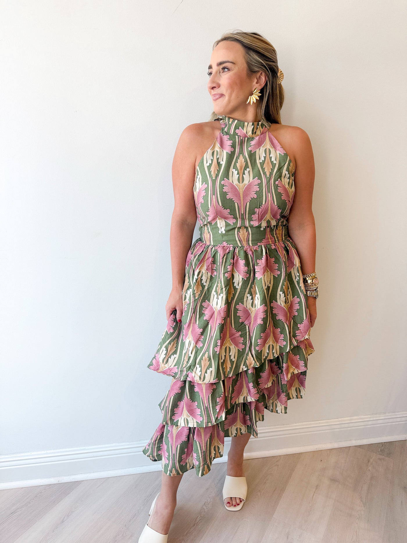 Elizabeth Tiered Midi Dress