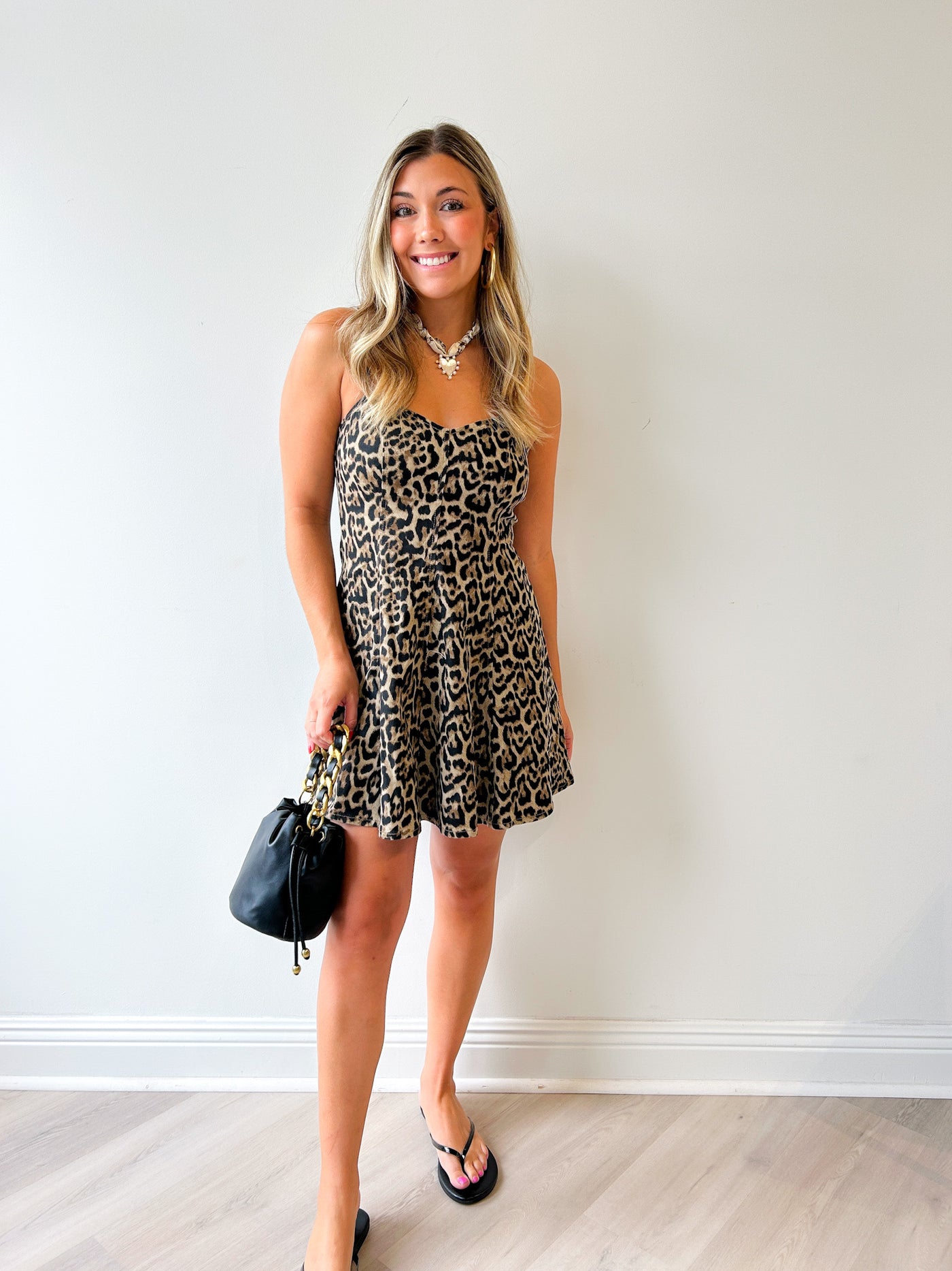 Lindy Leopard Mini Dress