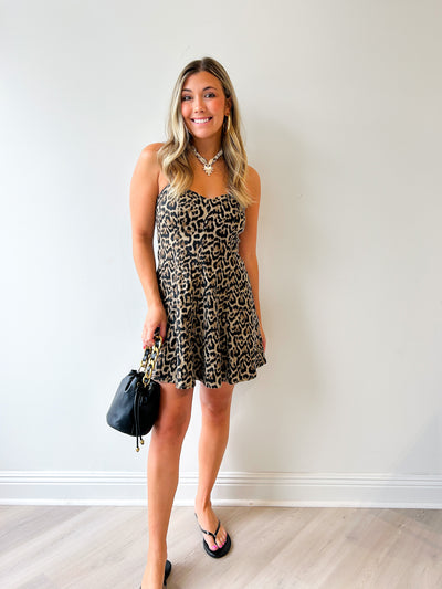 Lindy Leopard Mini Dress