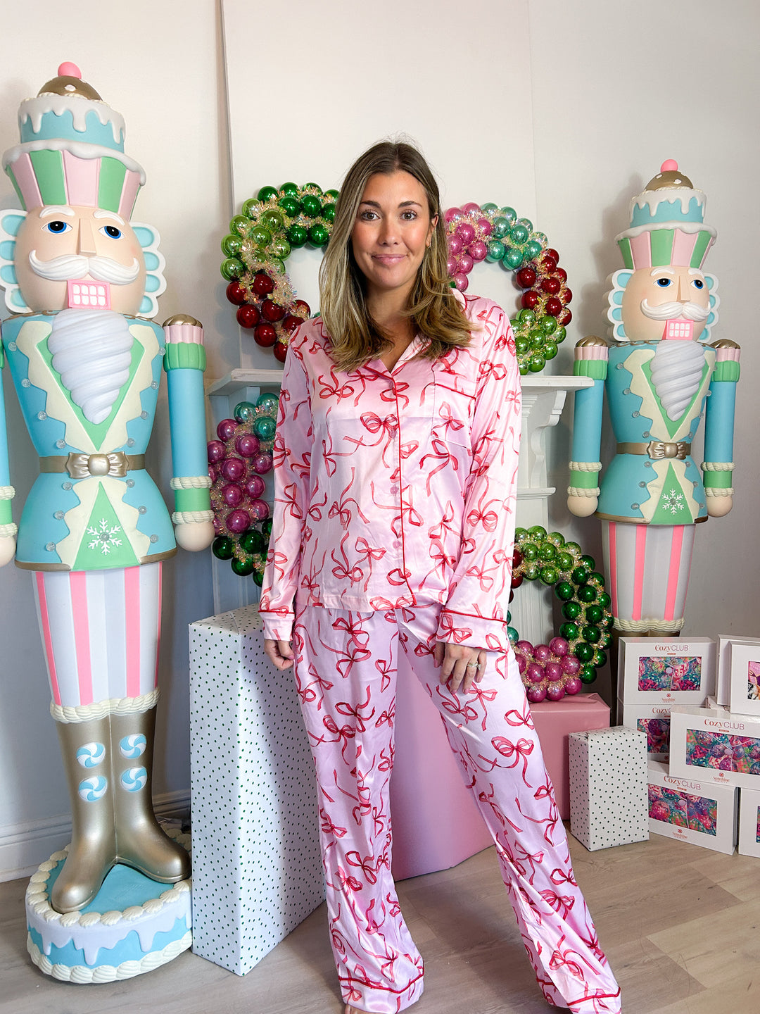 Rammy Ribbon Printed Pajamas