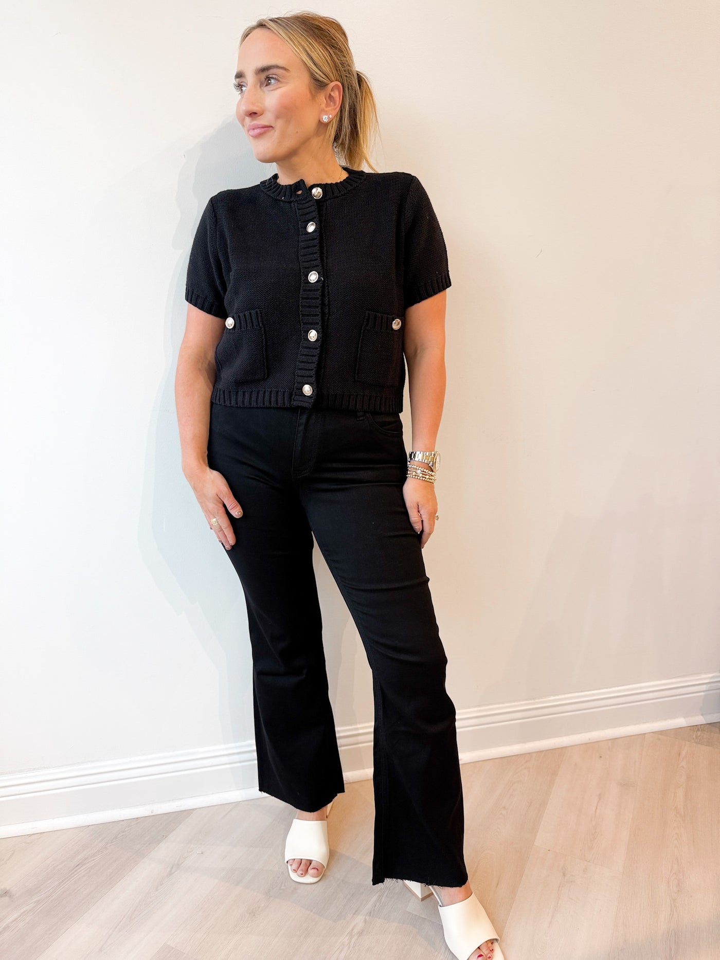 Kelsey Mid Rise Ankle Flare