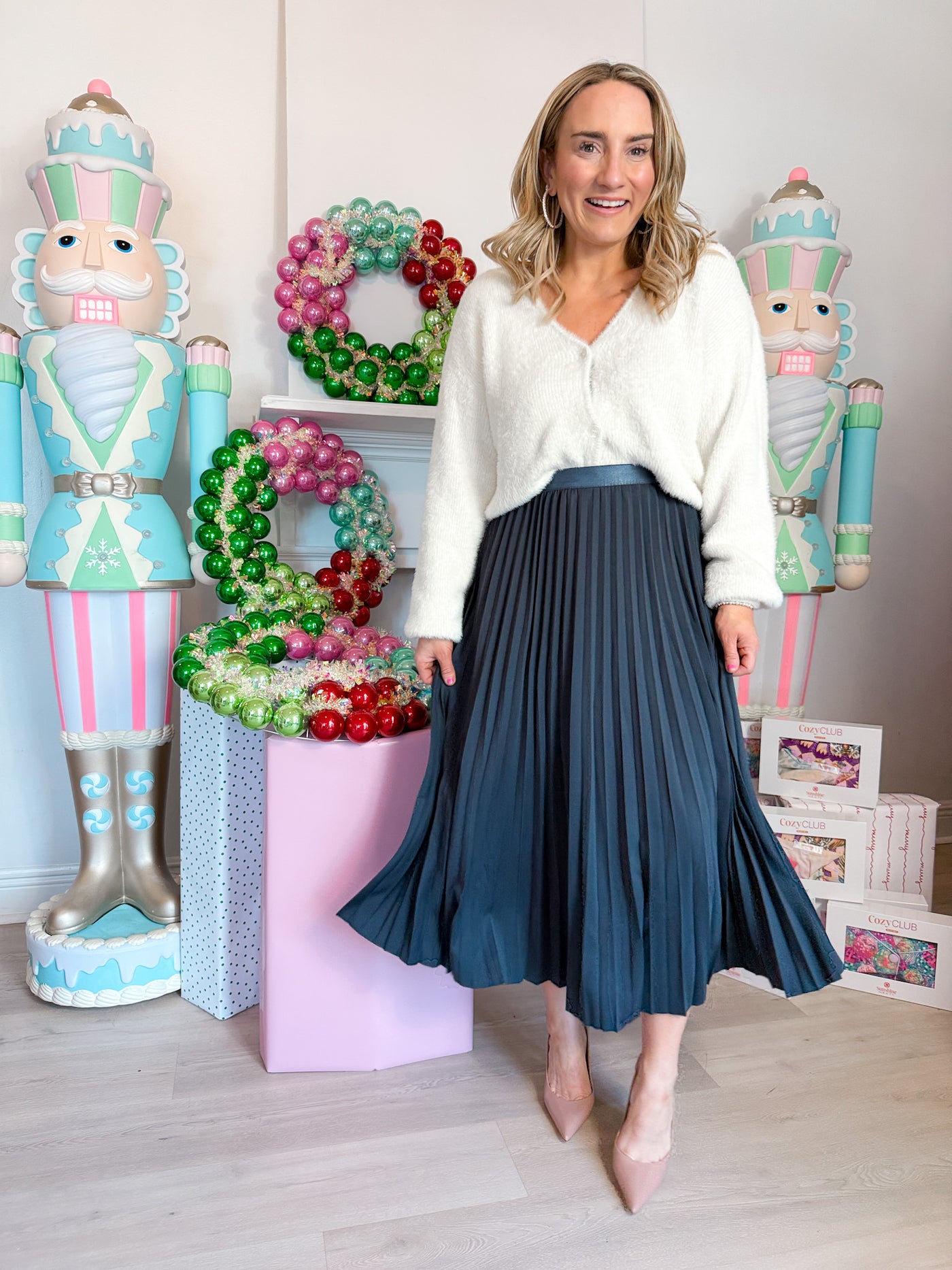 Full of Charm Pleated Midi Skirt