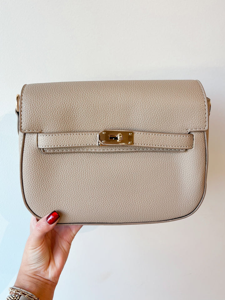 Lock Closure Bag Cream