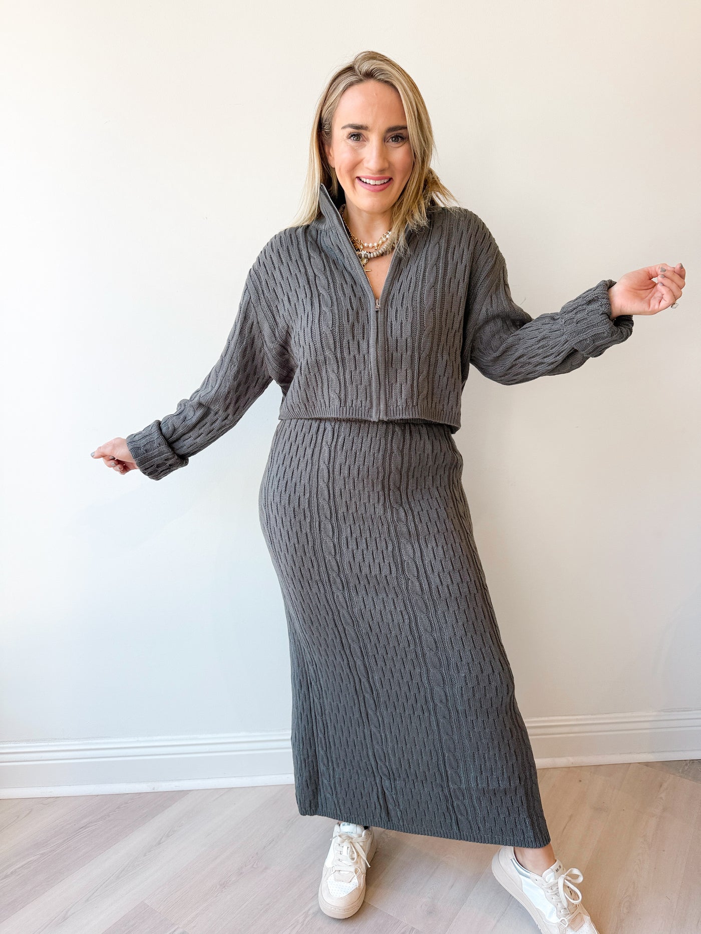 Kary Sweater Skirt Set