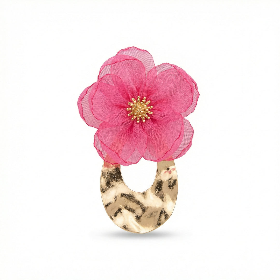 Ari Flower Earring Fuchsia