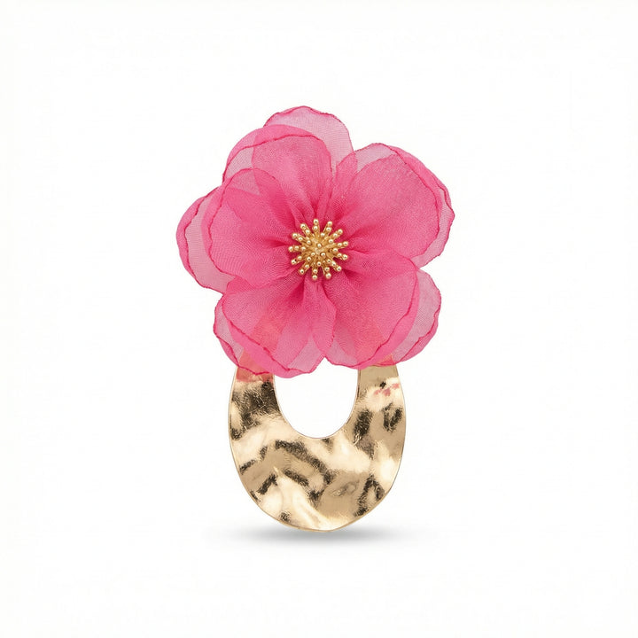 Ari Flower Earring Fuchsia