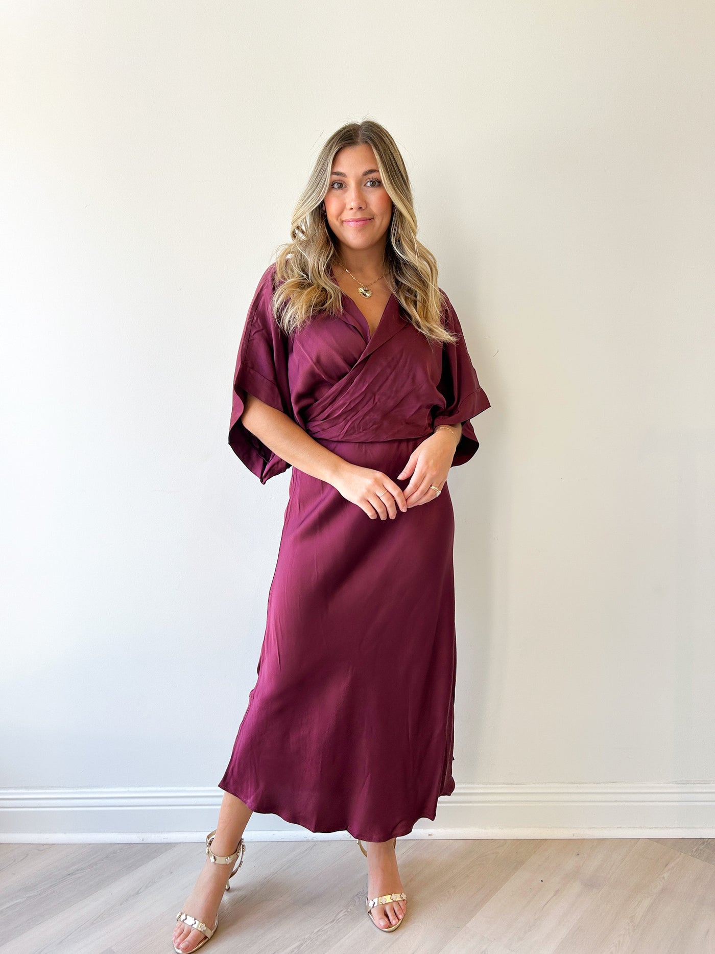 Julie Wrap Top Burgundy OneSize